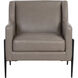 Talula Alpine Grey Leather Lounge Chair